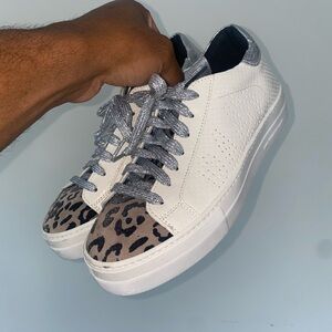P448 Thea Platform Leopard Sneakers EUR39 (US9-9.5)